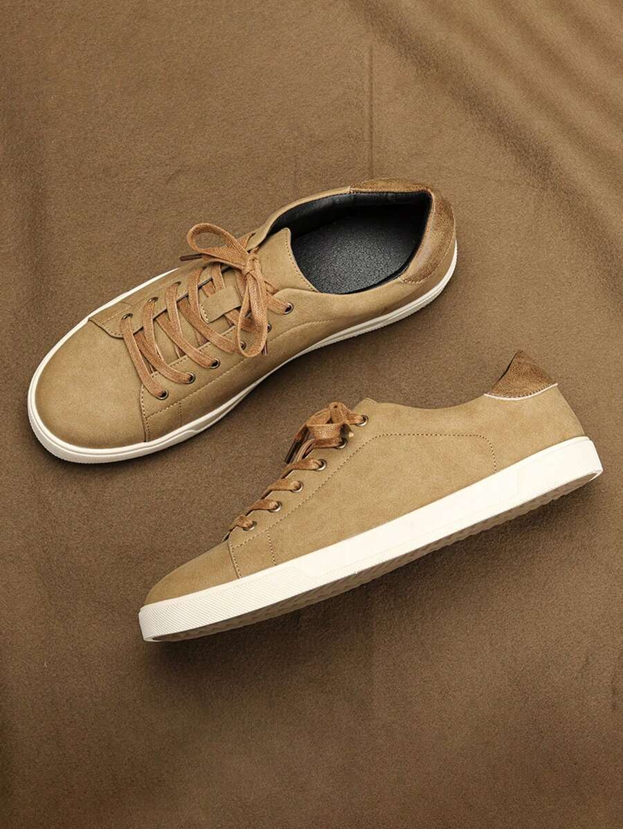 Zapatos de skate clásicos y retro para hombres, con suela de caucho, cómodos tenis planos de uso diario para estudiantes, zapatos deportivos casuales