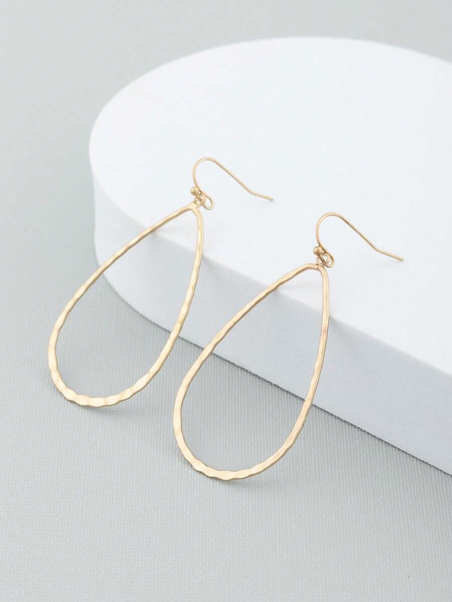 1 pièce Pendentif à goutte d'eau doré à la mode, élégant et discret, convient pour la fête, le cadeau et le port quotidien, avec une ambiance envoûtante