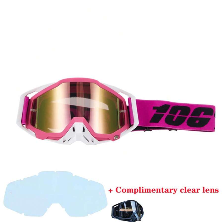 106% Gafas de moto, gafas de motocross, gafas de casco MX, gafas de dirt bike, ATV, esquí, deportes al aire libre, gafas de sol para scooter y ciclismo
