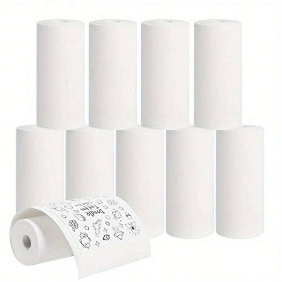 Thermal Paper Till Rolls 57 X 25 For Mini Thermal Printer Cash Register POS Receipt Inkl Print Black And White Paper Corel 10 Rolls