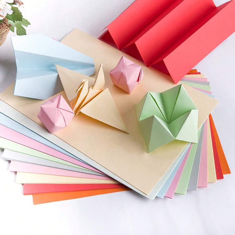 20 Sheets A4 Colored Card Paper 10 Colors (8.26*11.69in) Double-Sided Handmade Origami Printing Card Making Diy Art Handmade Paper School Supplies School Supplies, Back To School