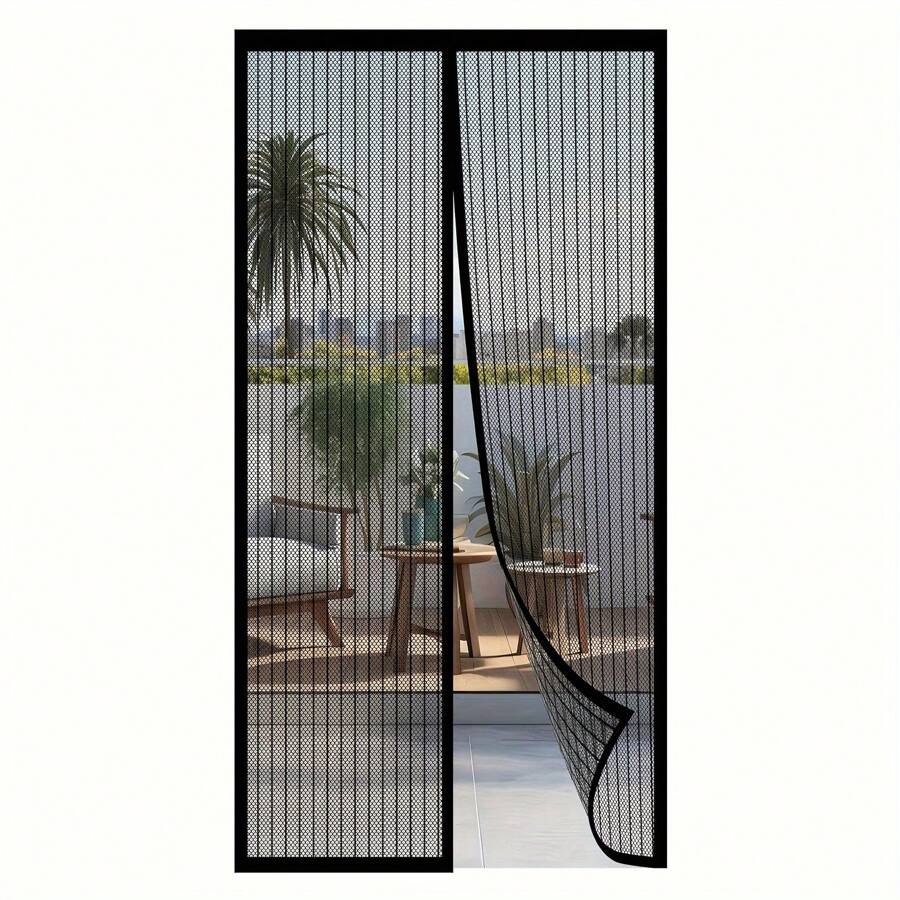 Easy Install Magnetic Screen Door - Prevents Insect Invasion, Draws In Fresh Air | Self-Sealing, Heavy Duty Mesh Curtain Suitable For All Seasons | Perfect For Bedroom And Home Decor, Hands-Free, Partitions