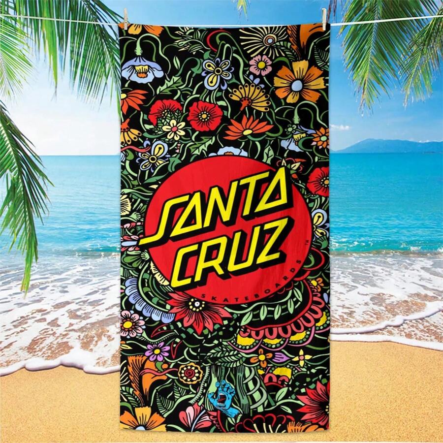 1 pezzo Telo mare con stampa mandala - Disegno tropicale vivace, in microfibra, forma rettangolare, perfetto per spiagge, piscine, campeggio e picnic, telo mare