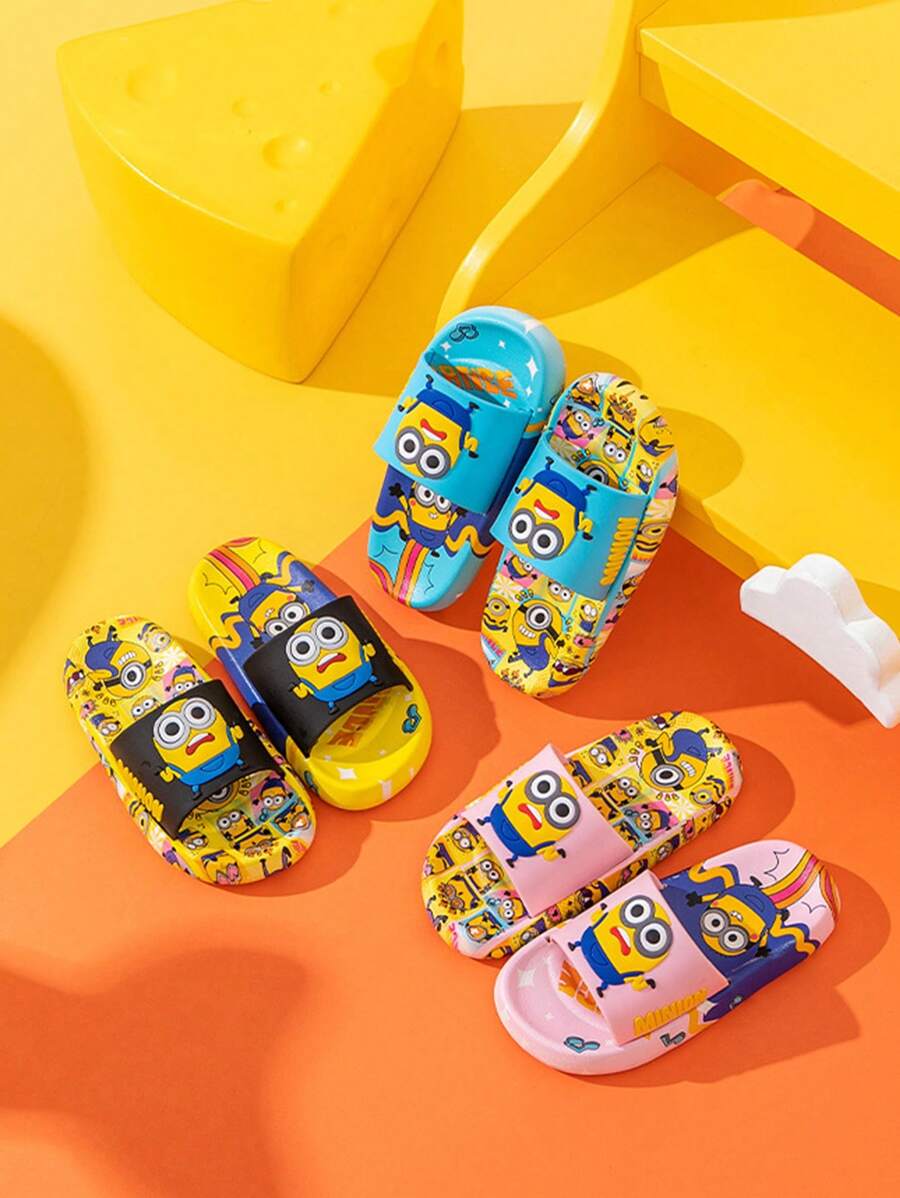 Minions Minions Pantoffeln, niedlich für Zuhause, rutschfeste Cartoon Badezimmer Flip-Flops Schul-Dekoration, Überraschung für Schule, Wohnheim-Dekoration, Schulanfang