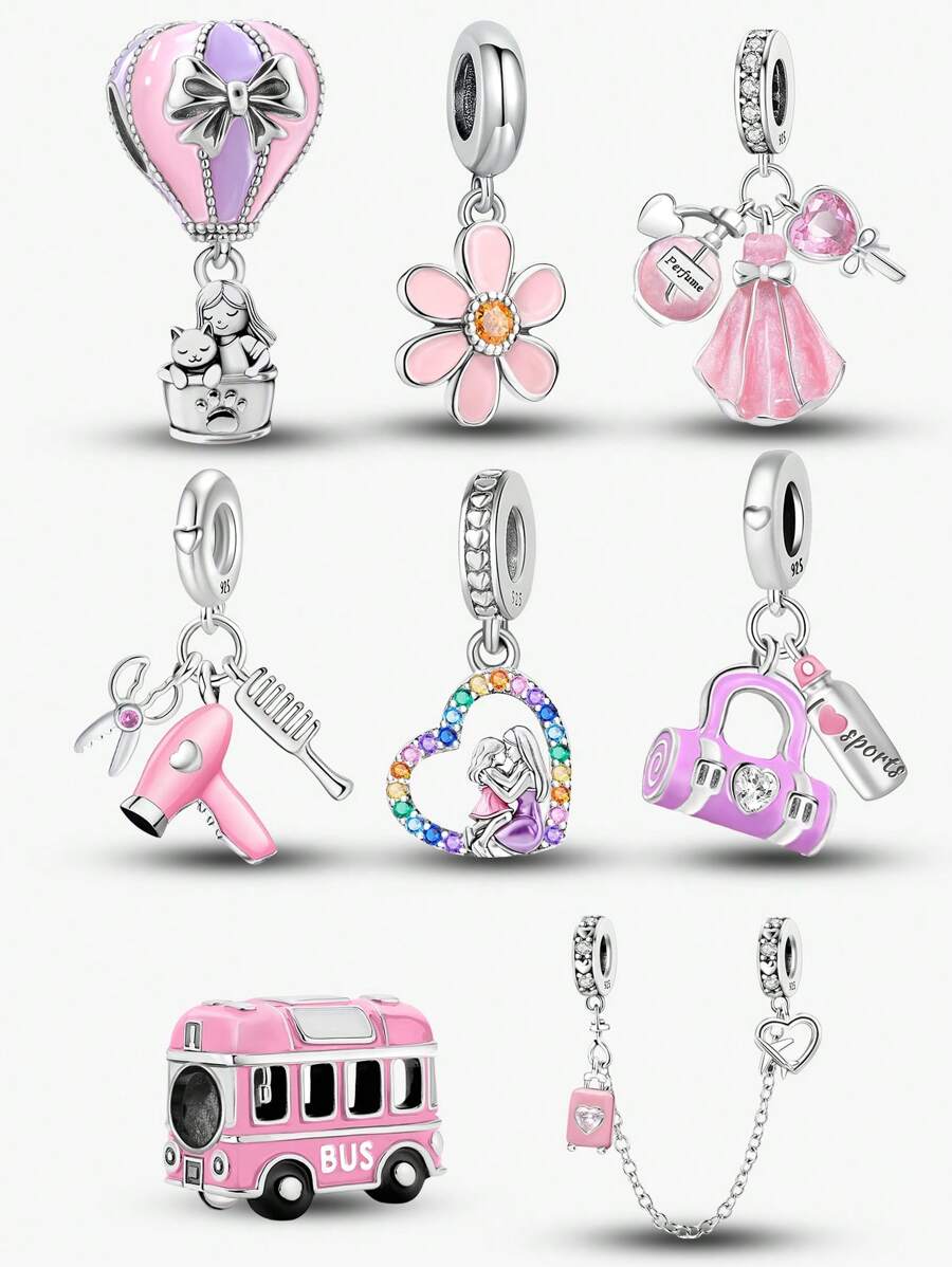 1Pc Fashionable Yoga Mat Jug Beads Charms Fit For Women Bracelets Bangles DIY Jewelry Making And Daily Outfit Matching Jewelry Decoration For Girls Back To School School Supplies For Students