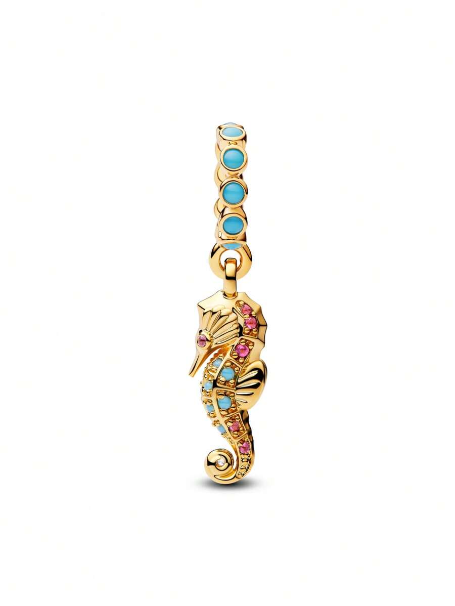 Disney Dije de carruaje mágico con diamantes de imitación, adecuado para pulseras, joyas de plata 925 para mujeres, ideal para el Día de la Madre, Día de los Enamorados