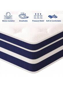 10in Blue and White