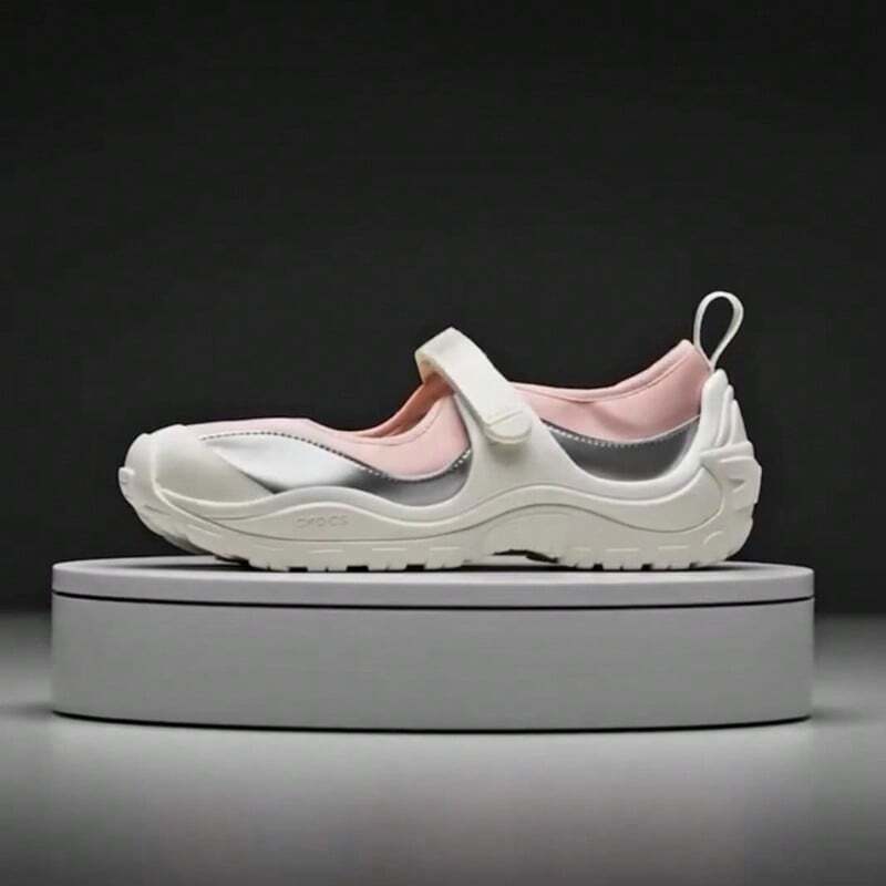 Crocs Zapatos deportivos casuales de mujer Terre Ballet Core, de sencillo estilo retro, ligeros y de corte bajo, modelo 210639-0WV