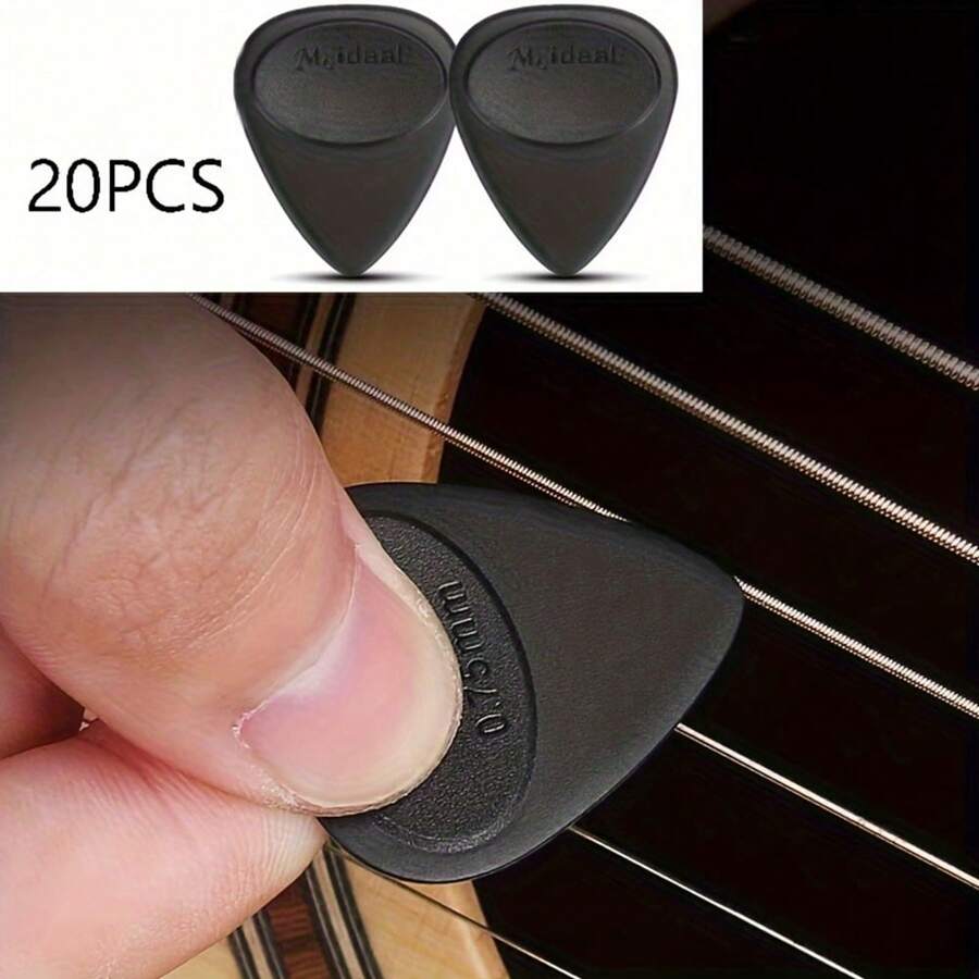 20 UNIDADES Púas de guitarra para una mejor capacidad de interpretación - Duraderas, grosor de 0,7 mm para guitarra acústica, eléctrica y bajo