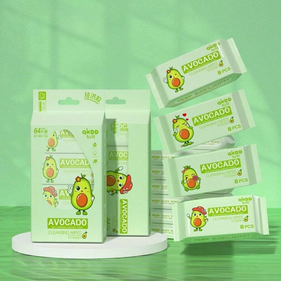 8pcs/Pack Reusable Adult Wet Wipes For Hand & Face Cleaning, Suitable As Christmas & New Year Gift