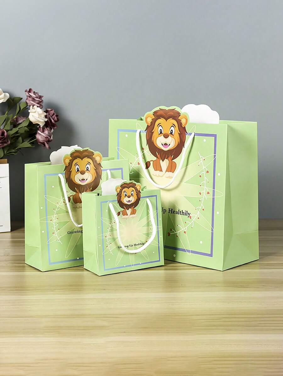 1pc Cartoon Handheld Packaging Paper Gift Bag Gift Bag Packaging Bag