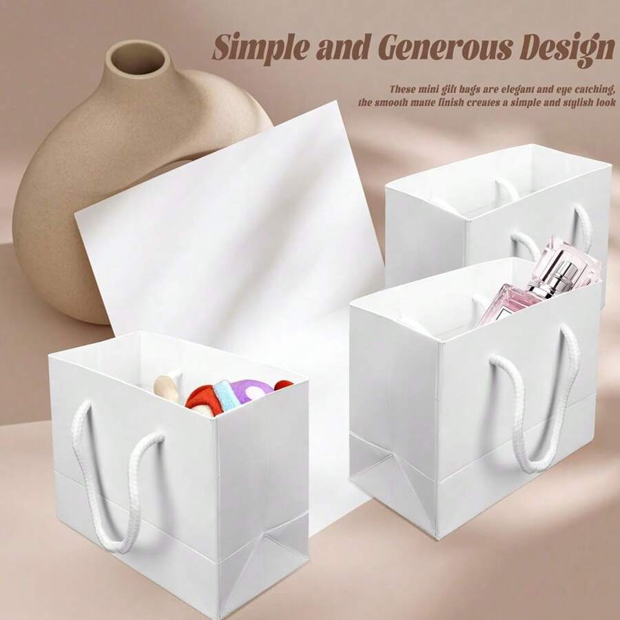 10 piezas de bolsas de embalaje de regalo simples y elegantes, adecuadas para fiestas de cumpleaños o celebraciones