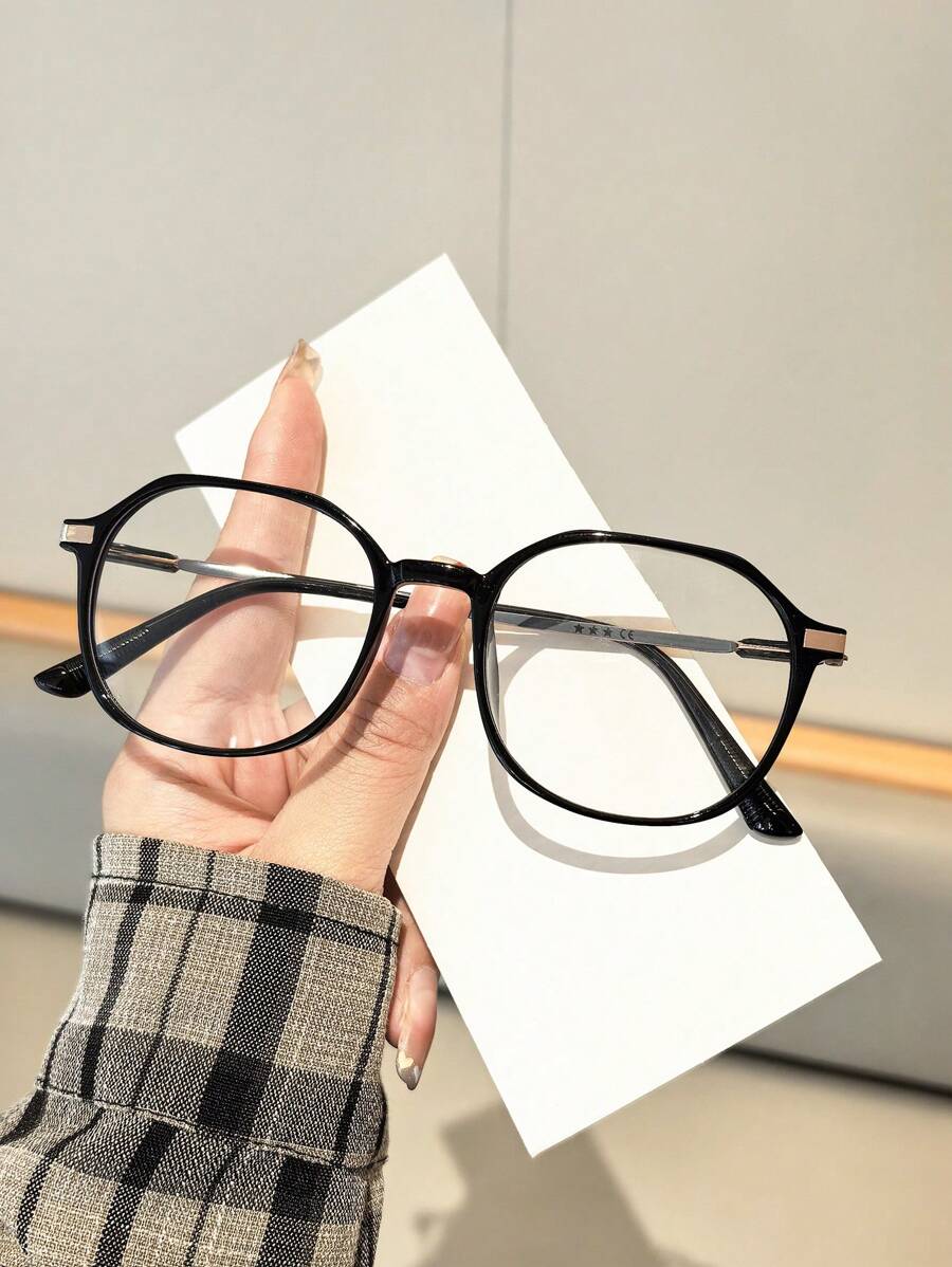 1 Stück Damen Lässig leichte Brille Metall quadratischer Rahmen Mode für den Schulanfang