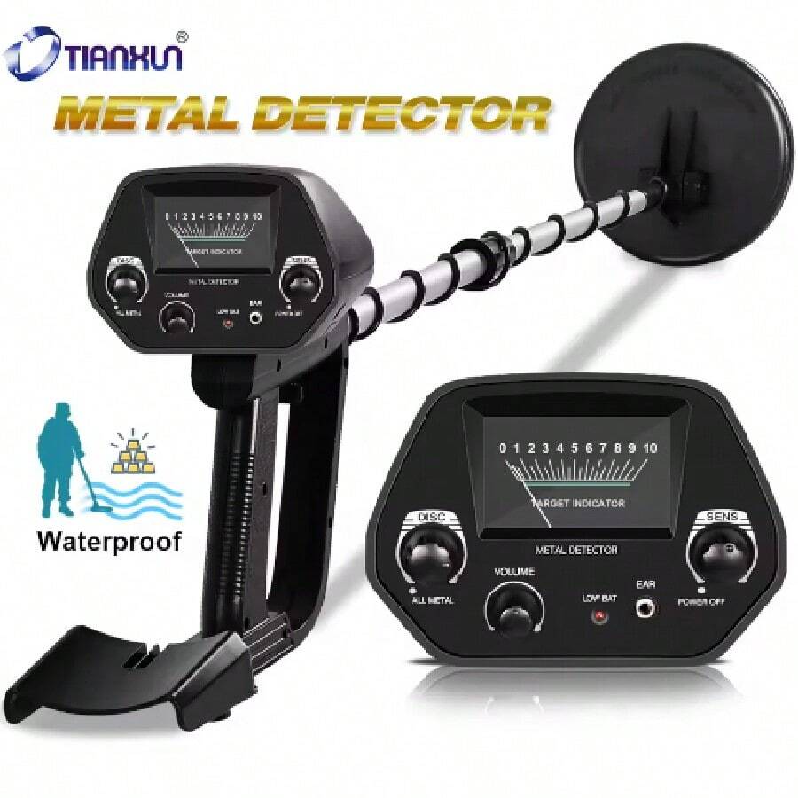 Handheld Underground Metal Detector, Beach & Outdoor Treasure Hunting Equipment, High Sensitivity Metal Detector With Display Screen, Easy To Use, Suitable For Beach And Outdoor, Finding Lost Coins And Other Metal Objects
