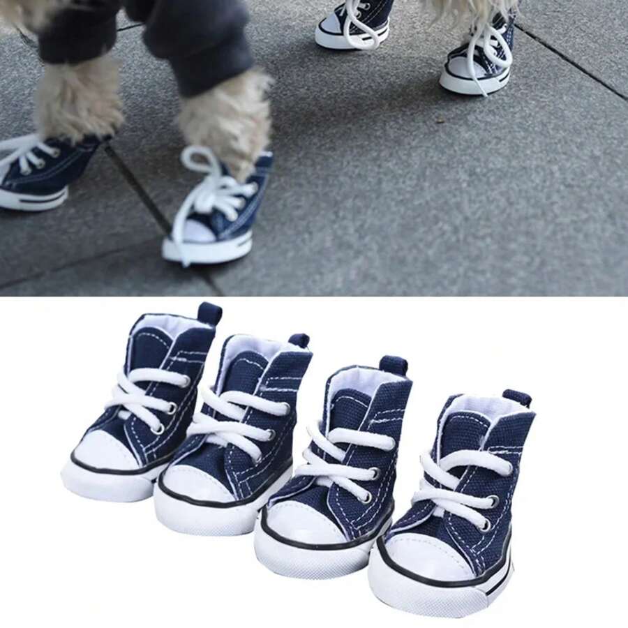 New Pet Shoes Non-Slip Wear Thickened Denim Canvas Summer Shoes Teddy Dogs And Cats Universal Outdoor Breathable