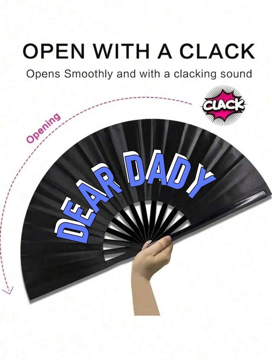 1pc Customizable Folding Fan,Custom Folding Fan, Large Folding Hand Fan Men/Women Rave Fan, Chinese Kung Fu Tai Chi Hand Fan Black Vintage Foldable Hand Fans,High-Quality Fabric Folding Fan, Carnival Fan, Party Fan, For Cooling, Party Decoration, For Dancing, Festival, Gift, Home Decorations