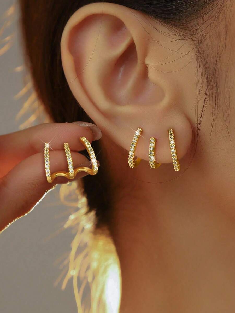 Winglove 1 Pair Of Fashion S925 Sterling Silver Zirconia Crown Stud Earrings Fine Jewelry Gift For Women