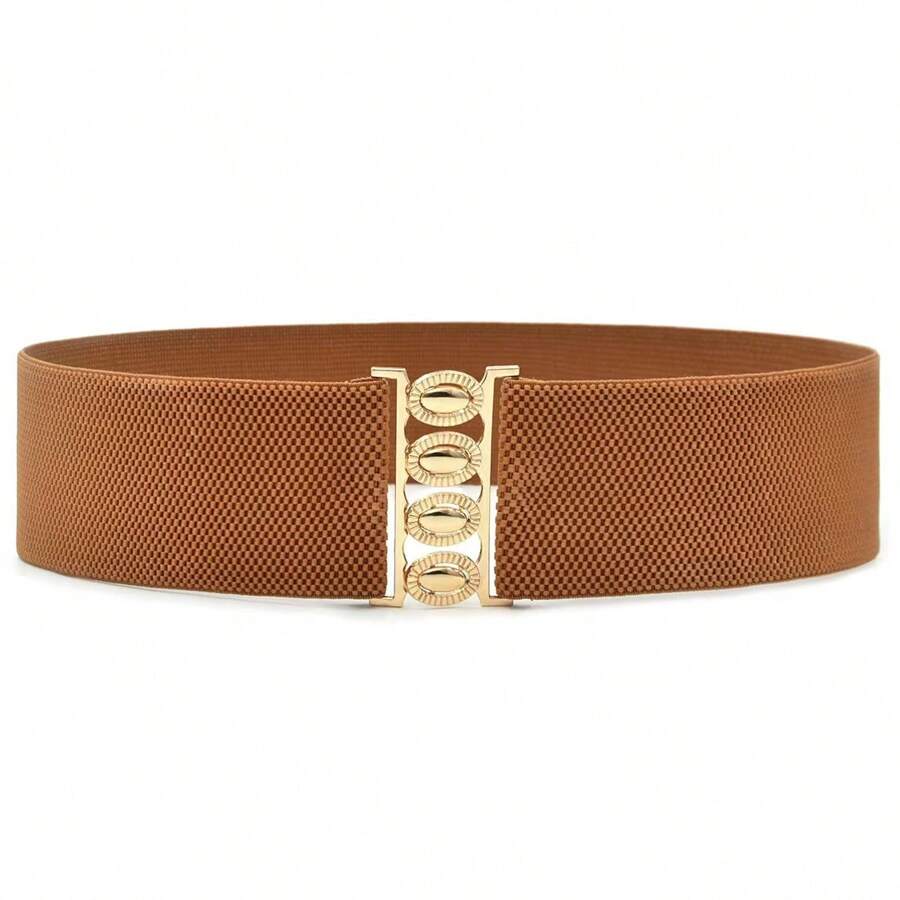 1 pieza/3 piezas Cinturón elástico de moda para vestidos, banda decorativa para la cintura de alta calidad y versátil para damas