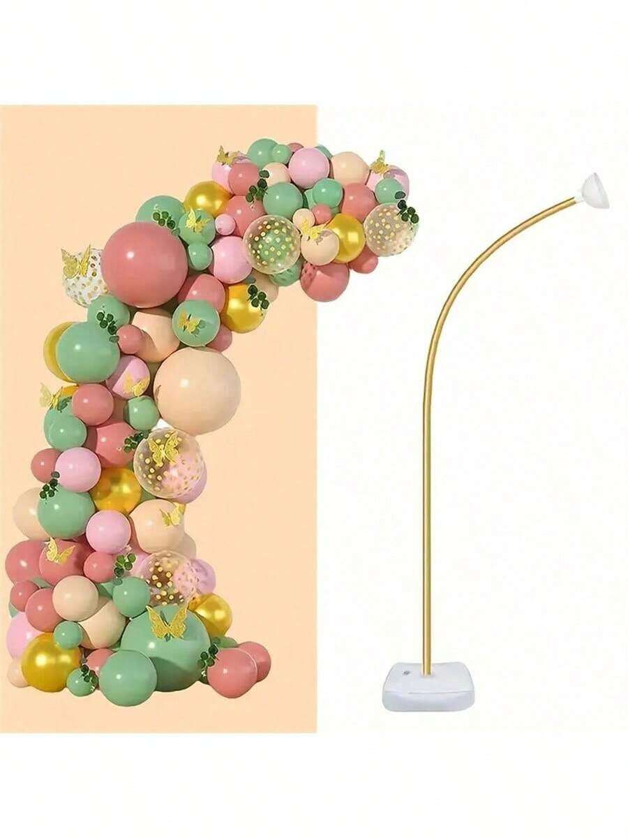 1set,4.92 / 8.2-Foot Flexible Balloon Arch Set With Water-Based - Reusable, No Power Required, Suitable For Birthday, Wedding, Teen Party, And Graduation Decoration