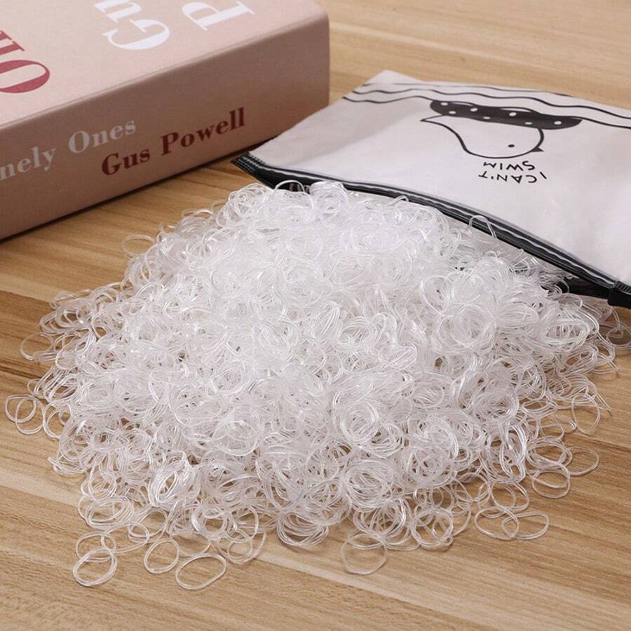 50 piezas - 1000 piezas Bandas elásticas para el cabello de mujer minimalistas y de alta calidad, accesorios de cabello versátiles y elegantes adecuados para peinados diarios, coletas, combinar con atuendos, bandas para el cabello, sujetadores de coleta, ligas de goma para el cabello