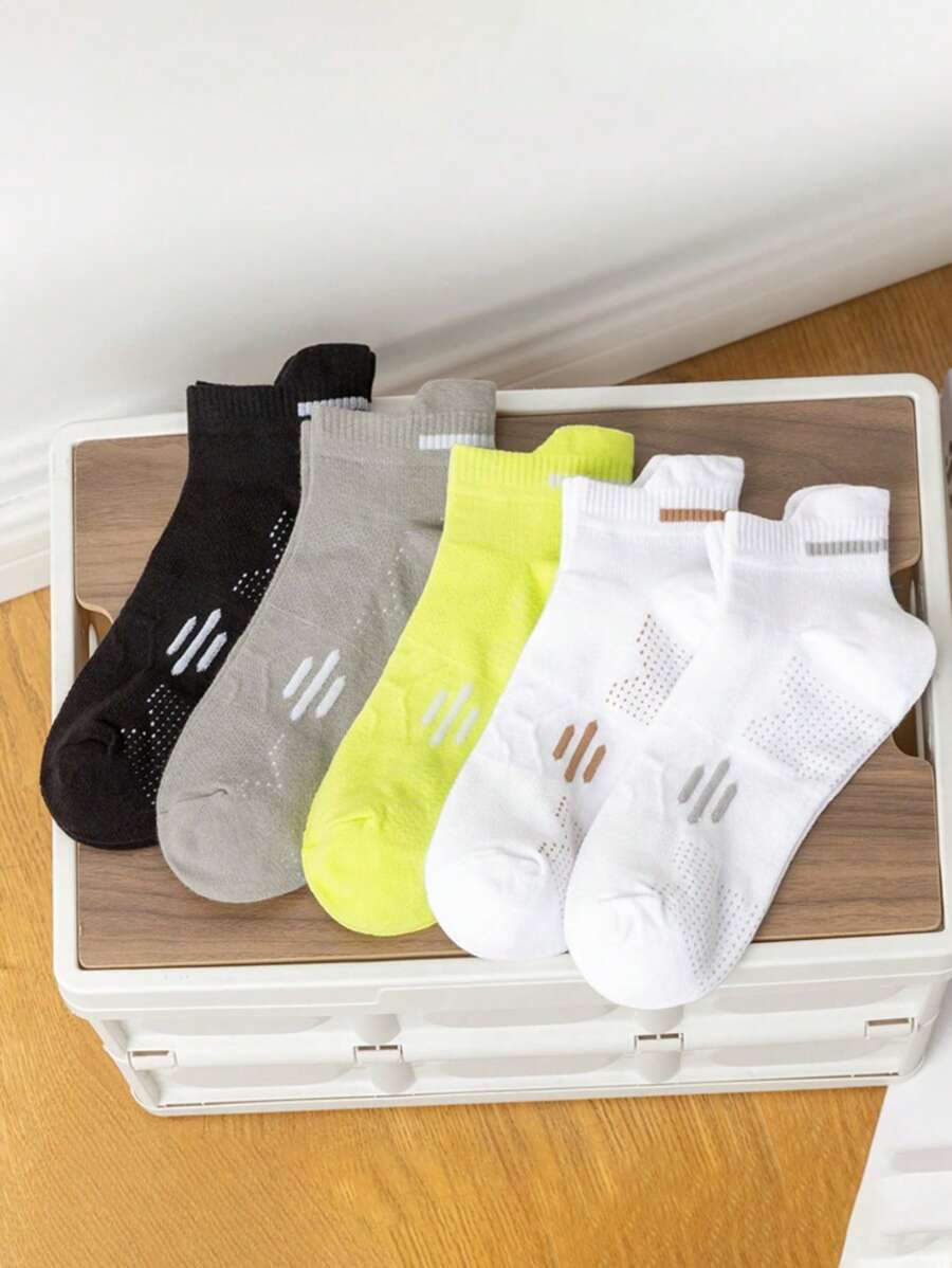 Summer Men's Socks Sweat-Absorbent, Odor-Resistant, Breathable And Thin Short Socks With Low Mesh And Ear-Lifting Sports Socks.