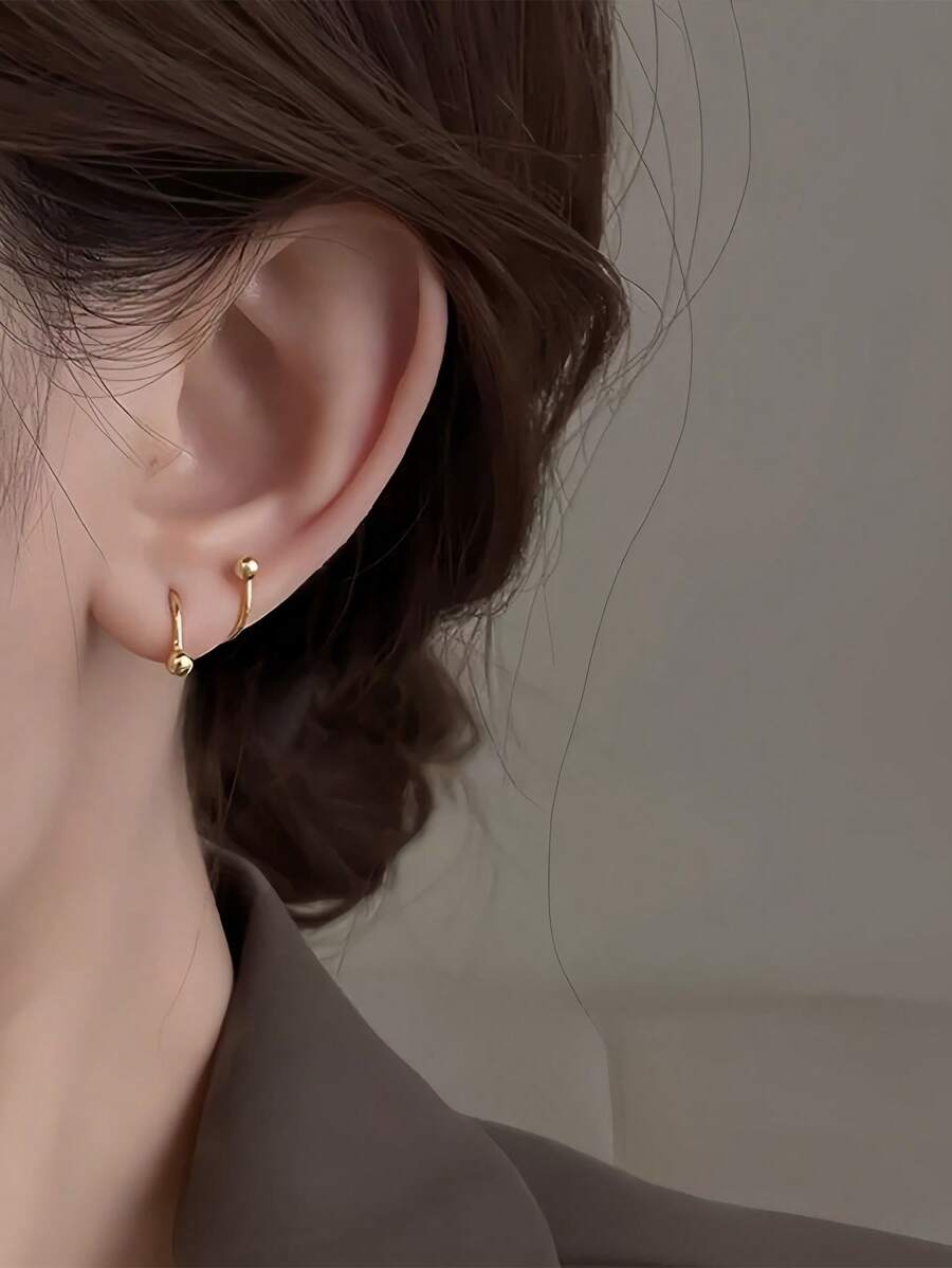 1 par, Pendientes de tuerca con tornillo de acero inoxidable sencillo, pendientes de tuerca en forma de corazón y estrella de acero de titanio, accesorios para piercing, ideales para fiestas de vacaciones, fiestas de cumpleaños, uso de moda diario, adecuados para Acción de Gracias y Navidad, el mejor regalo para amigos y colegas