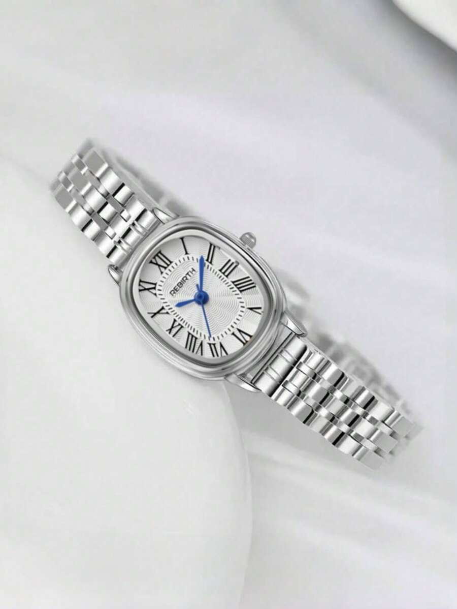 1 pièce Montre à quartz élégante pour femme avec affichage d'échelle romaine délicat et polyvalent, pour le port quotidien