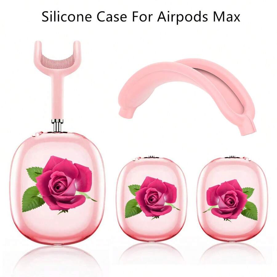 Kompatibel mit Max Gen 1 & 2, Rose Blumen Schutzhülle, transparente weiche Silikon Schutzhülle, romantische Rose TPU Schutzhülle, modische Rose Blumen Silikon Schutzhülle, Silikon Schutzhülle, wasserfest, staubdicht, fingerabdruckfest, kratzfest, stoßabsorbierend, 360° Komplettschutz, weiches Silikonmaterial, bequemer, leicht zu reinigen, verschiedene Farboptionen, tolles Geschenk