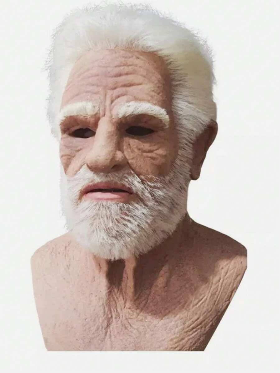 Masque en latex réaliste, masque blanc en latex pour adulte DIY de beau gars, masque complet pour la tête pour fêtes