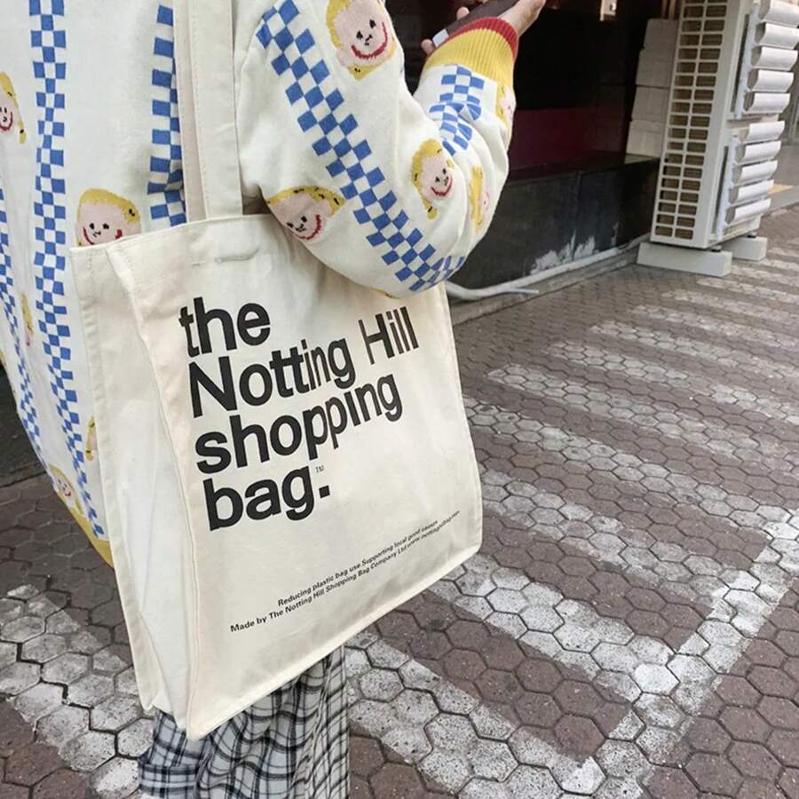 Don Store Books Tote Female Cotton Cloth Shoulder Bag Handbag Reusable Grocery Shopper Purse