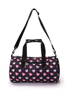Coração de amor preto rosa roxo
