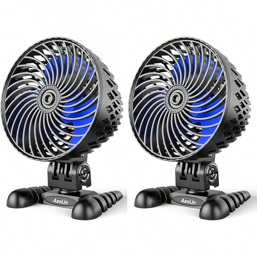 2 Pack USB Desk Fan, Table Fan With CVT Variable Speeds, Quiet Portable, Desktop Mini Personal Fan For Room, Home, Office