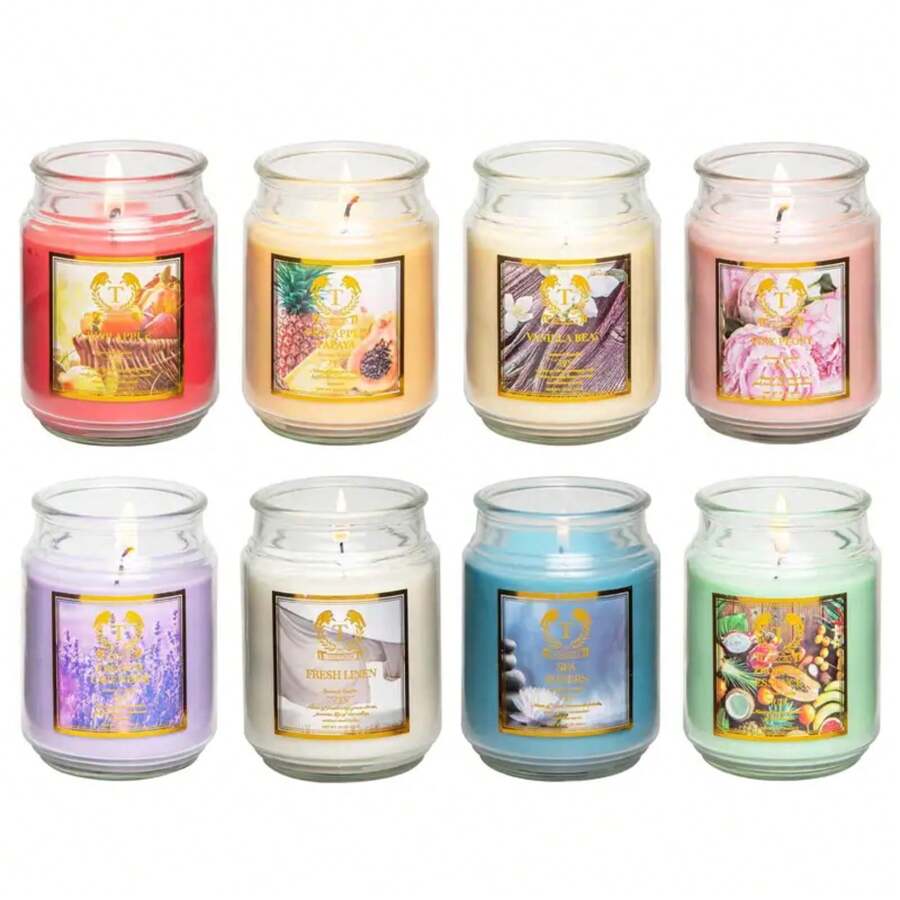 18oz/1pc Aroma Scented Candles, All 6 Scented Candle Gifts For Women, Scented Candle Gift Set For Christmas, Birthdays