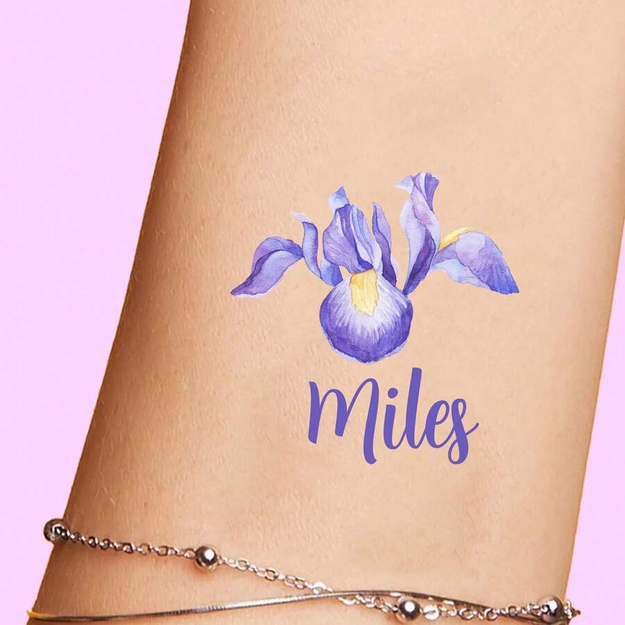 15pcs Back To School Season, Teacher's Day, Temporary Tattoo Stickers, Personalized Name Custom Fake Tattoos, Unique Design, Party Favors, Suitable For Legs, Chest, Arms, Back, Face, DIY Printable Design.