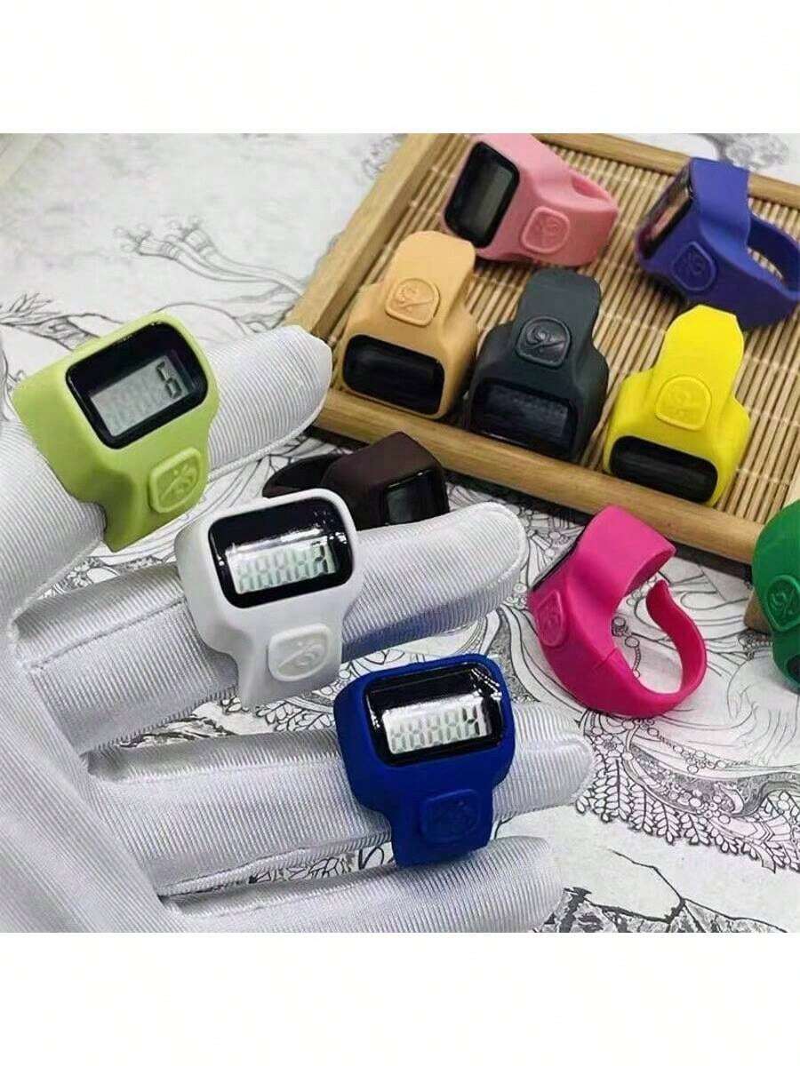 1 Stück elektronischer Ring Zähler Tally Zähler Mittlerer Osten Arabisch Digital Praktischer Finger Ring Zähler Stressabbau Zähler