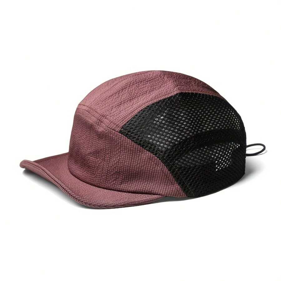 1pc Lightweight Breathable Summer Mesh Top Soft Brim 5-Panel Cap, Vintage Style Casual Unisex Baseball Hat, Suitable For American/Japanese Street Style