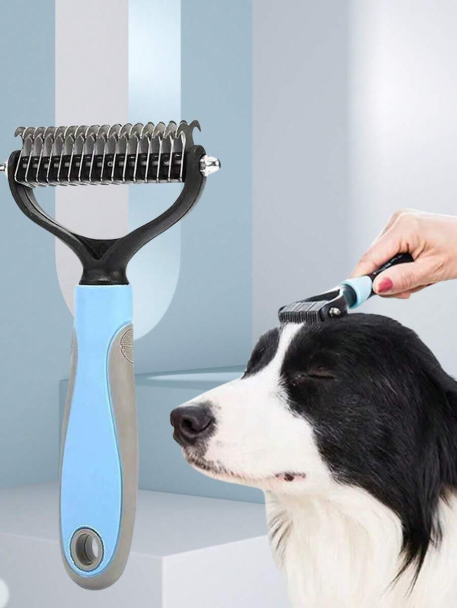 Pet Detangling Brush, Cat Dog Hair Thinning Trimmer, Deshedding Tool, Specialized Grooming Brush For Cats And Dogs, Suitable For Golden Retriever, Poodle, Anti-, Deshedding, High Quality Grooming Tool