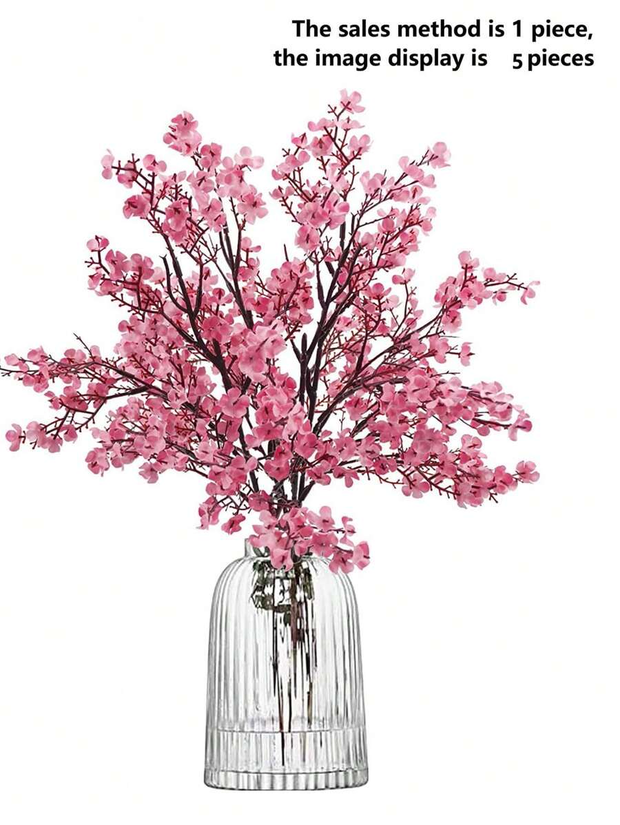 1PC/3/6PCS Artificial Flower Bouquet Babysbreath Wedding Decoration, Fake Plants Room Decor Fall Decor Fake Flowers Garden Autumn Decor Centerpieces Home Vase Decoration, Dining Room, Bedroom, Bathroom Decoration, Valentine's Day, New Year Decoration, Outdoor Garden Flower Arrangement, Shooting Props, Windowsill Flower Arrangement