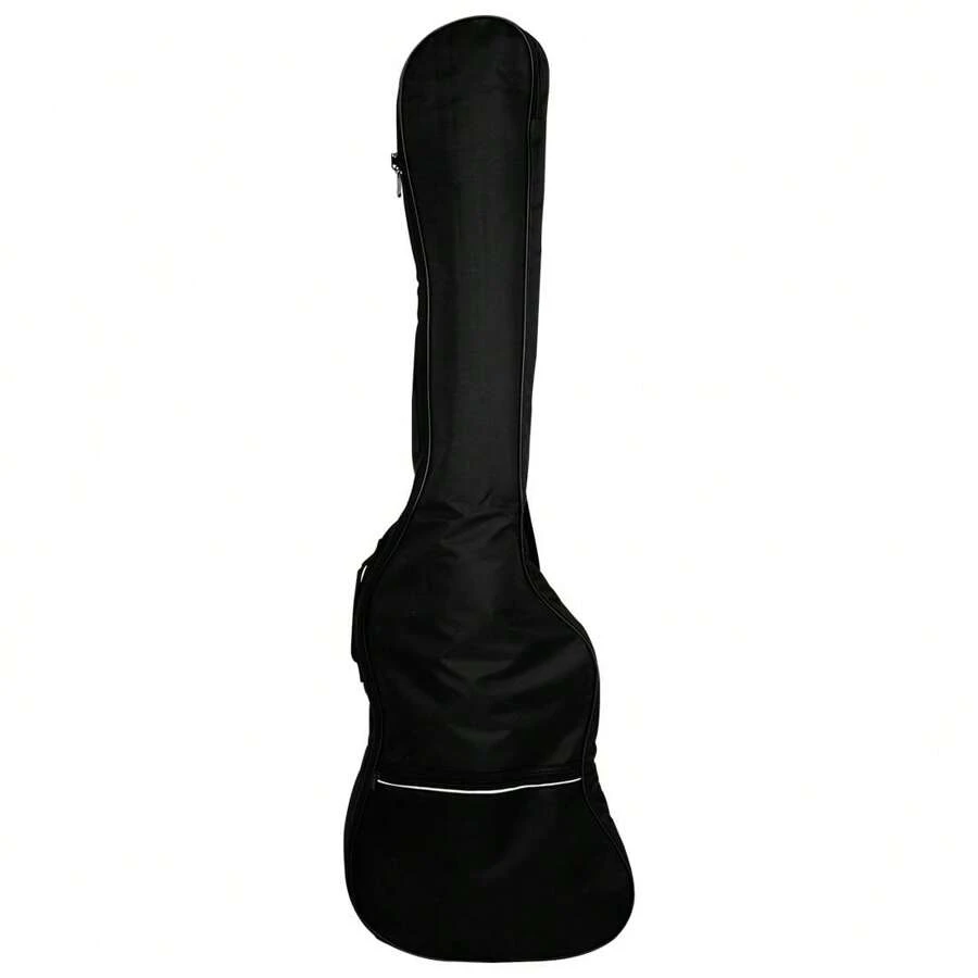 Black Padded Bass Guitar Case, Oxford Cloth Waterproof Adjustable Shoulder/Backpack For Electric Bass Guitar
