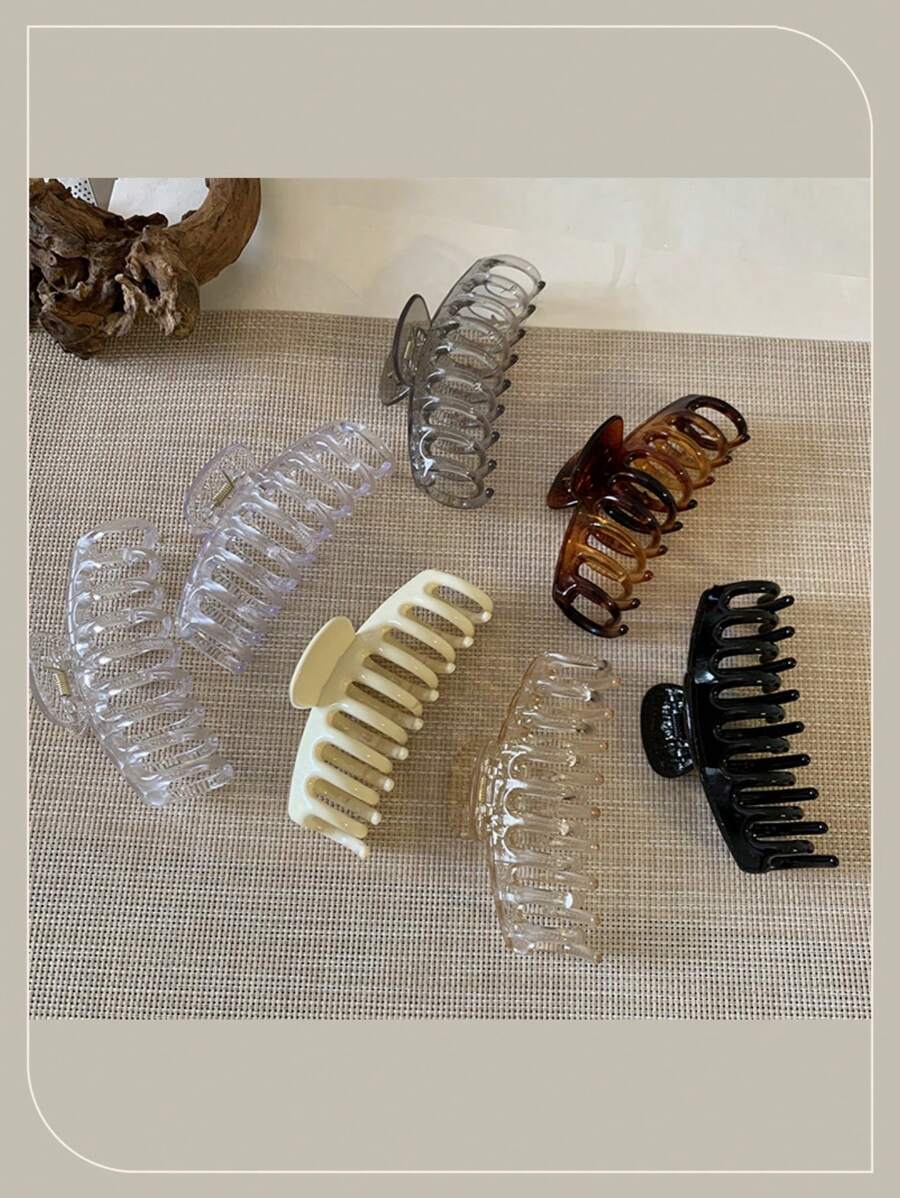 Mehrfarbige Oversized (Marmorstruktur) Haarspange, INS-Stil geeignet für dickes/dünnes/lockiges Haar - strapazierfähiger Kunststoff, starker Halt geeignet für lockiges Haar, Valentinstag Geschenk, süßer Haarschmuck, multifunktionales Design, elegantes Aussehen. Elegante Haarschmuck-Frauenhaarklammer