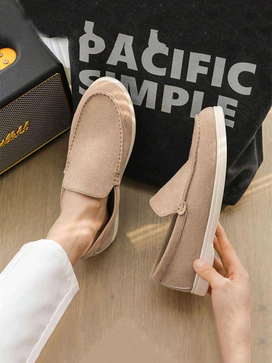Mocassini da uomo, nuovi, leggeri, piatti, comodi e antiscivolo per l'estate, scarpe casual da guida, mocassini traspiranti di taglia grande, sneaker sportive di tela di lusso alla moda con deodorante, scarpe a calzino con suola intrecciata a blocchi di colore, adatte per tutte le stagioni