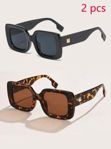 2 Pieces (black Gray + Leopard Print)