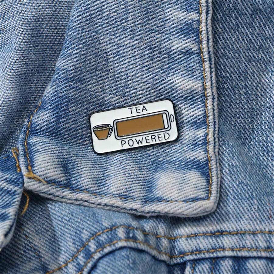 Tea Powered Enamel Brooch Fashion Decorative Brooches Ornaments Lapel Bag Badges Jewelry Gifts 2025 New Style Backpack For School