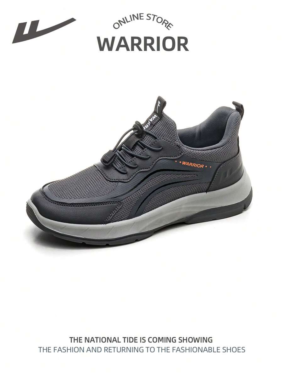 WARRIOR 1 paio di scarpe sportive casual uomo alla moda in rete con lacci, adatte per uso all'aperto