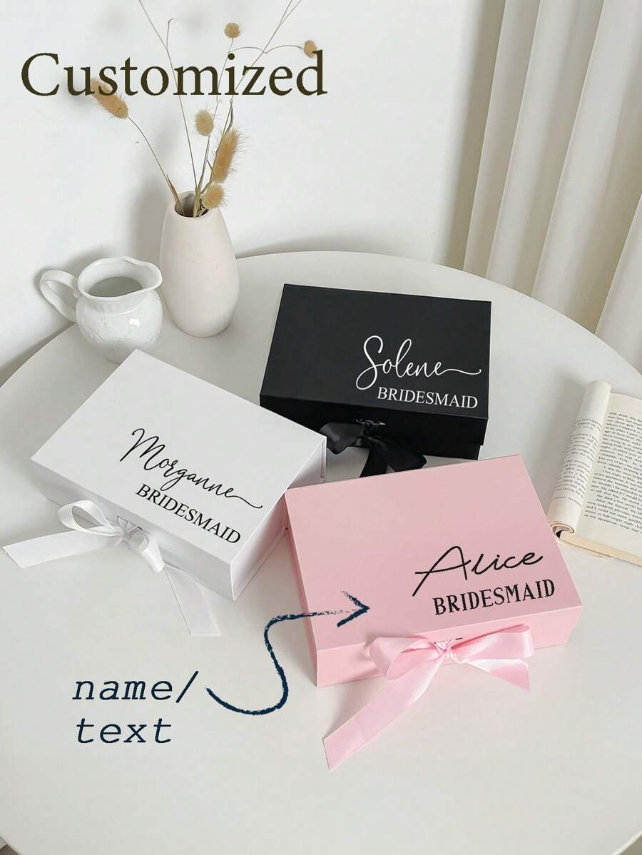 1 Stück rosa Geschenkbox, magnetische Geschenkboxen, magnetisch verschließbare rechteckige faltbare Geschenkbox mit Deckel, magnetische Geschenkbox für Heiratsanträge, Hochzeiten, Junggesellenabschiede, Weihnachten, Halloween, Geburtstage, Geschenkverpackung für Valentinstag, Muttertag, Abschluss