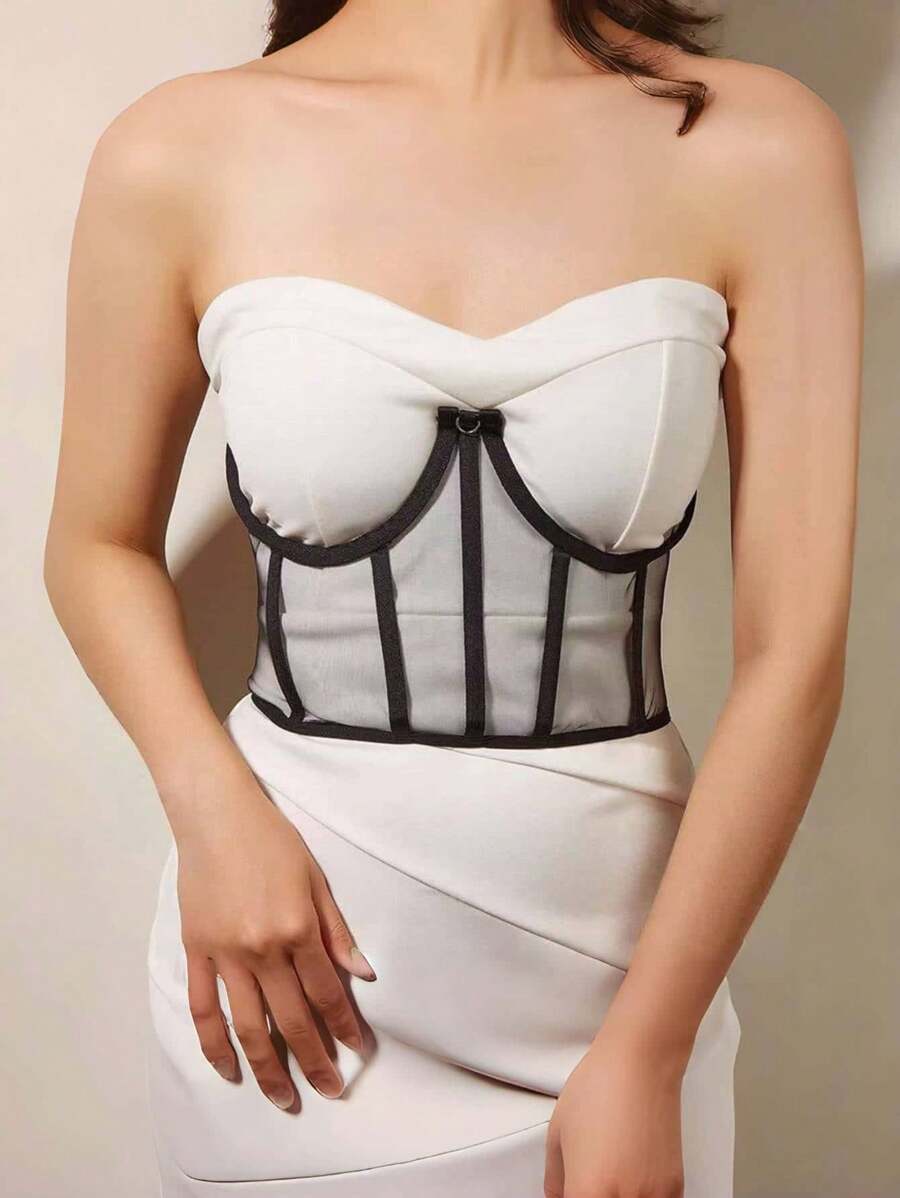 1 Stück Spitzentaillengürtel, breiter Taillengurt mit Zugband, modisches Formenformungs-Accessoire für Frauen, Dekoration für Hemden und Kleider