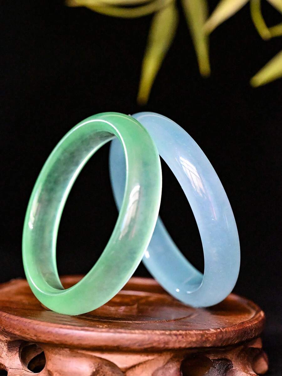 Natürliches Quarz Eis Blumen Jade Armband. Transparente Eis Jade Heilserie Gletscherkorn Quarz Stein Armband. Modischer Luxus Schmuck für Frauen, geeignet für den täglichen Gebrauch (kommt mit Geschenkbox)