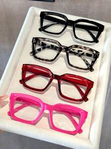 4pcs Black and White Tofu Pudding Deep Red Rose Red White Flat