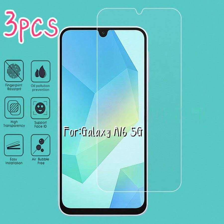 3 Stücke Hochauflösender Gehärteter Glas Bildschirmschutz für Galaxy/Redmi