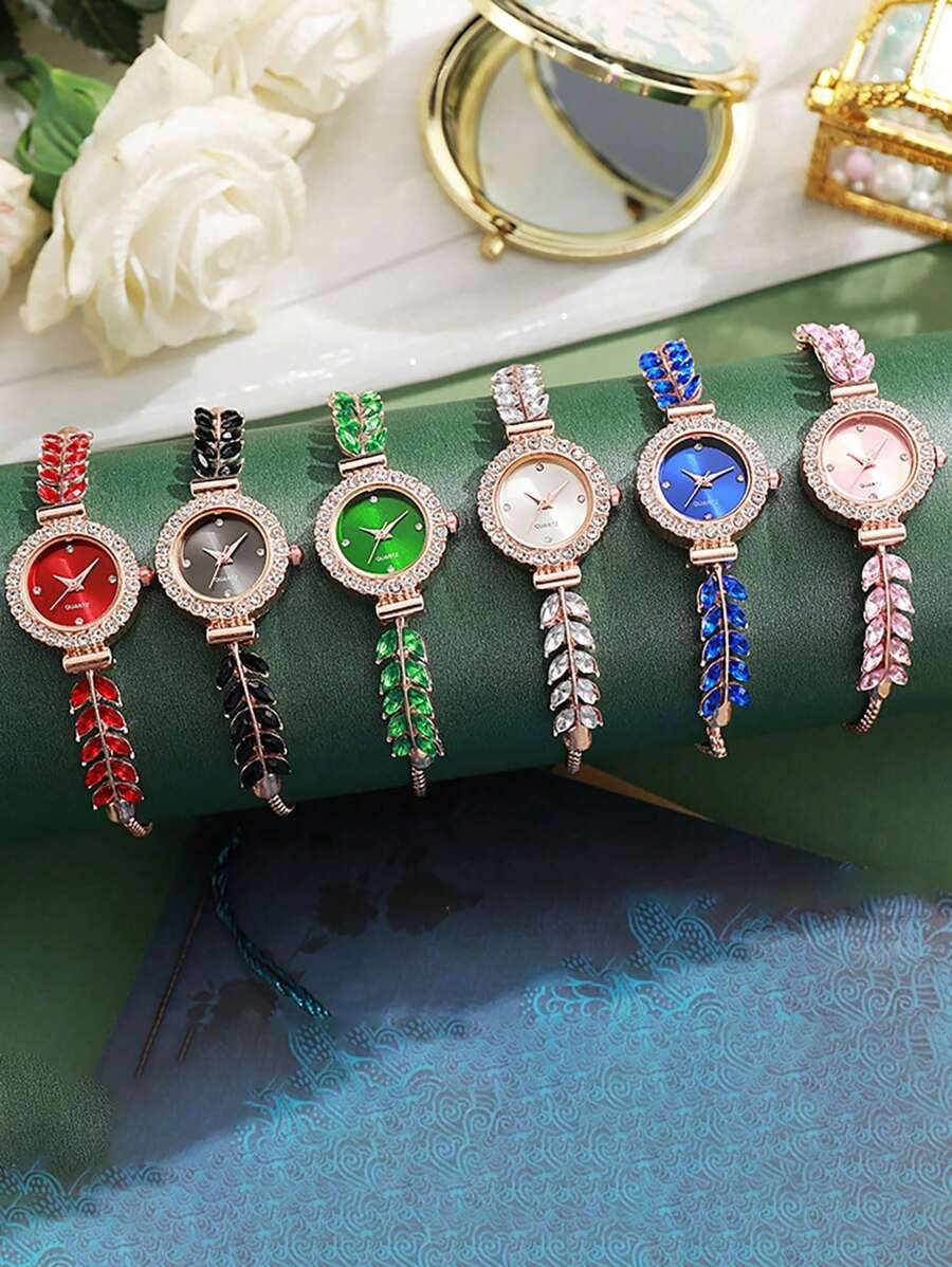 1/6pcs Simple & Casual Fashionable Women's Watch,Round Dial Pointer Quartz Watch A Gift For A Lady As A Gift For Students Returning To School